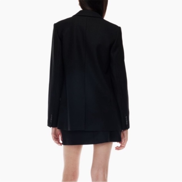 Aritzia Wilfred Black Double-Breasted Blazer - Picture 4 of 11